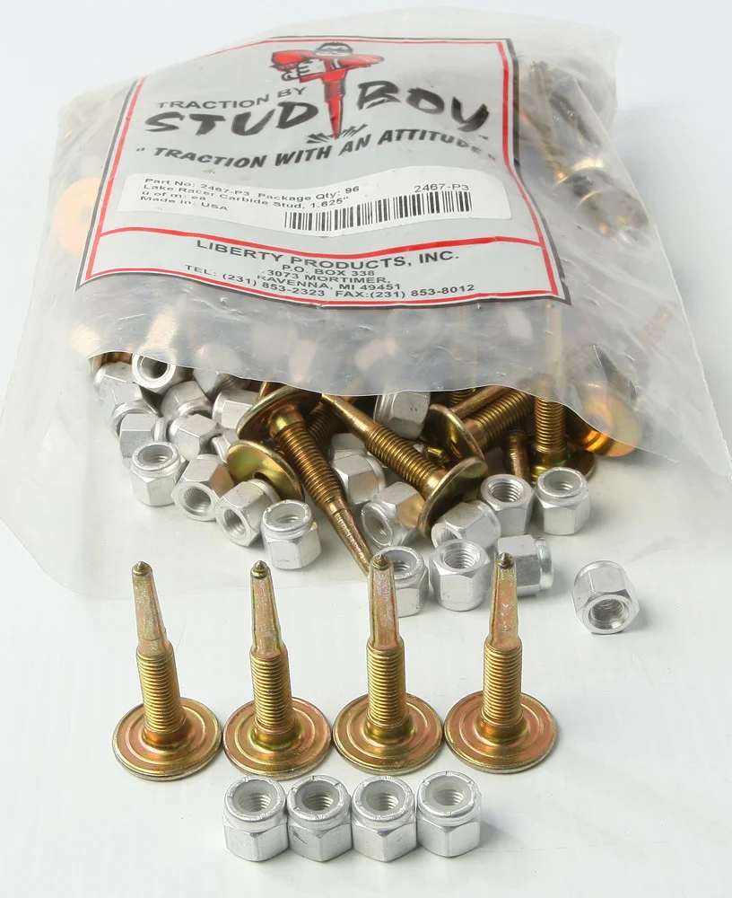 STUD BOY Lake Racer Studs - High-Performance Snowmobile Tracks for Superior Traction & Durability