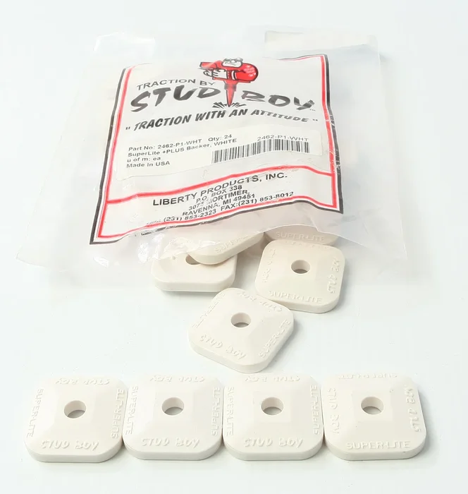 STUD BOY Super Lite Plus Single Backers - Lightweight & Durable Tracks for Powersports Riders