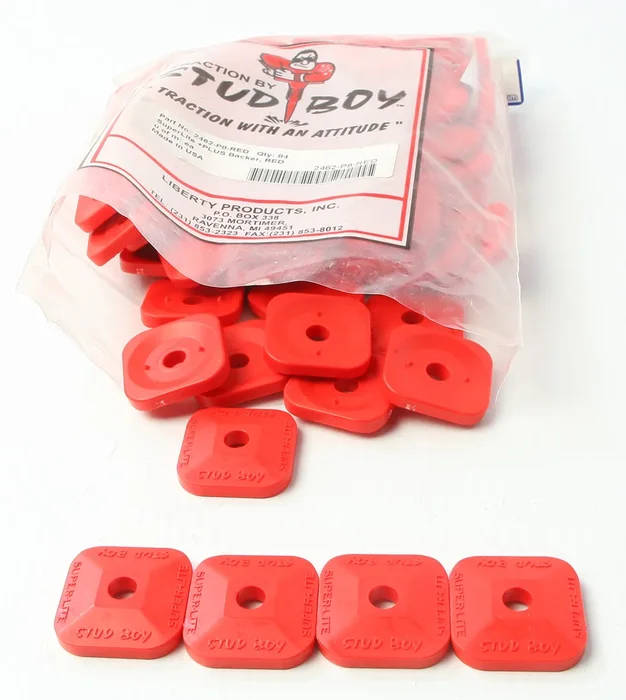 STUD BOY - 2462-P8-RED - Super Lite Plus Single Backers