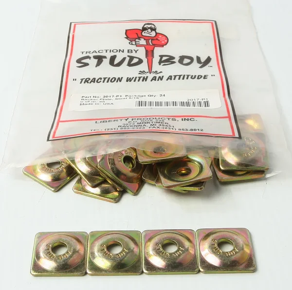 STUD BOY 2017-P1 Square Backer Plates - Durable Track Mounting Solution