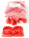 STUD BOY Super-Lite Pro Series Double Backers 0.75" Red - 48/Pk - High-Performance Motorcycle Accessories