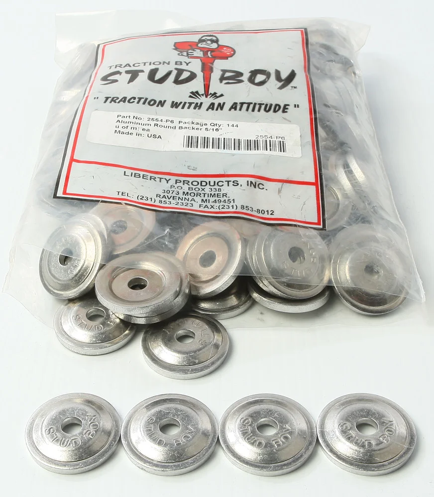 STUD BOY Power Plate Round Backers - Durable Traction Enhancers for Off-Road Tracks