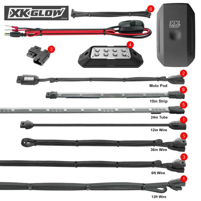 XK GLOW - XK-SLING-ADV - LED Underglow Kit