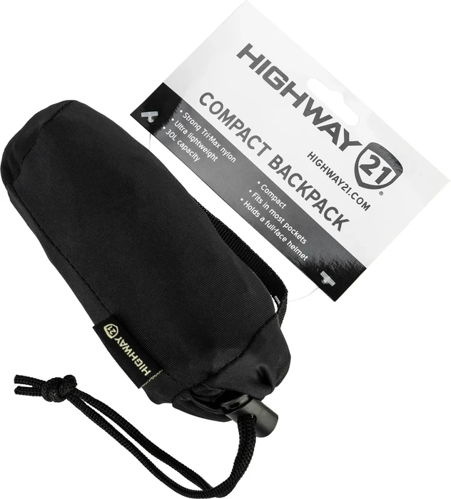 HIGHWAY 21 - 489-9979 - HIGHWAY 21 COMPACT BACKPACK BLACK