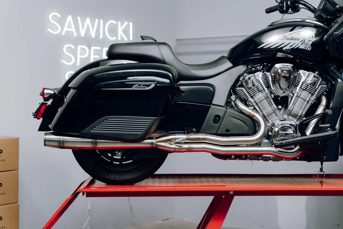 SAWICKI - 930-01310 - Indian Challenger Full Length Cannon Exhaust