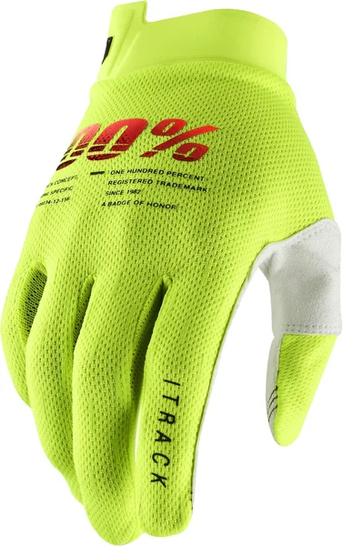 100-PERCENT - 10009-00007 - Youth ITrack Gloves