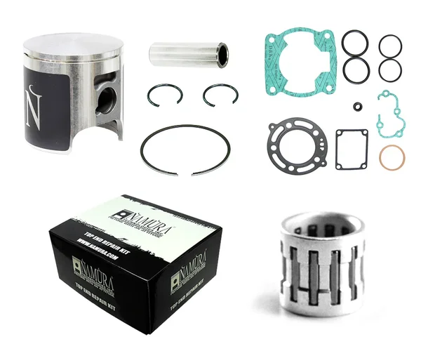 NAMURA NX-20014K Top End Repair Kit - High-Performance Piston Components for 4-Stroke Engines