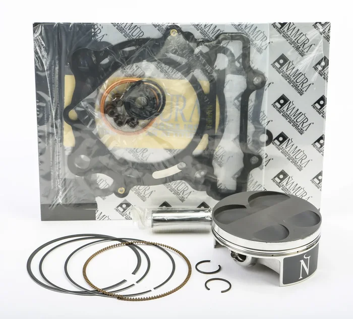 NAMURA NX-20031-BK1 Top End Repair Kit - High-Performance Piston Components for 4-Stroke Engines