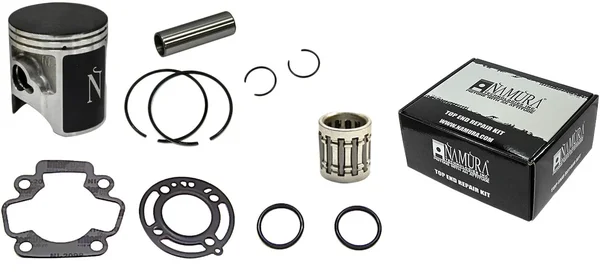 NAMURA NX-20065-BK Top End Repair Kit - High-Performance Piston Kit for Motorcycle Engines