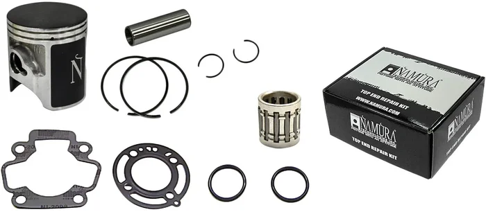 NAMURA NX-20065-BK Top End Repair Kit - High-Performance Piston Kit for Motorcycle Engines