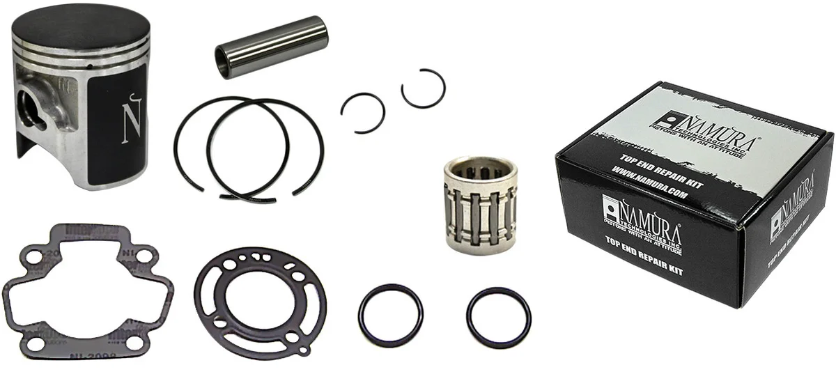NAMURA NX-20065-BK Top End Repair Kit - High-Performance Piston Kit for Motorcycle Engines