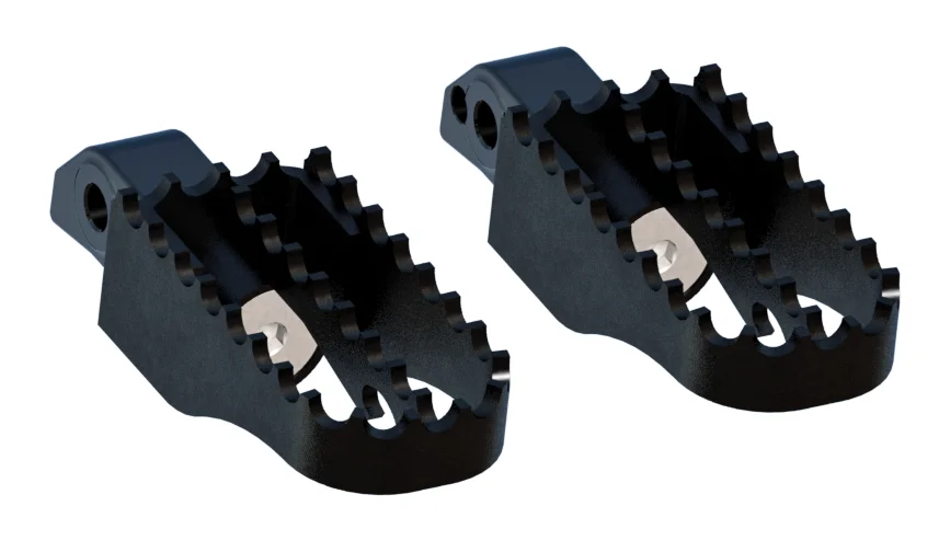 BURLY BRAND - B13-1201B - MX Style Foot Pegs