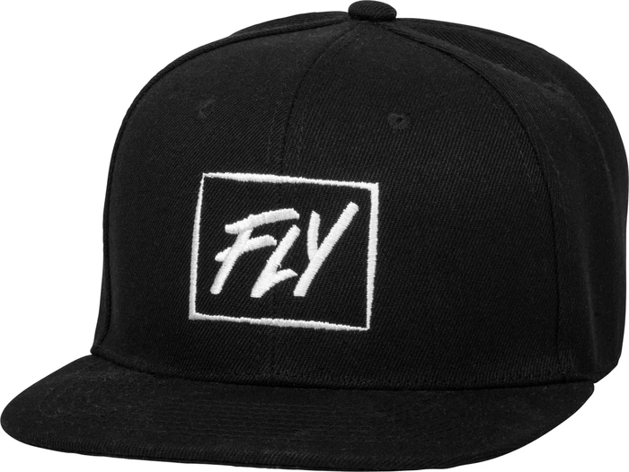 Fly Racing 2022 SX Promo Hat Lite Box Logo - Black Headgear for Riders