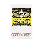 BOLT Aluminum Drain Plug Compression Washers - Durable, Corrosion-Resistant Hardware for Powersports