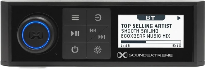 ECOXGEAR - SEI-SEMRN1DIN - Marine AM/FM/Bluetooth Digital Media Player