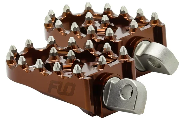 FLO MOTORSPORTS - FPEG-800BRZ - Moto Style Footpeg Set