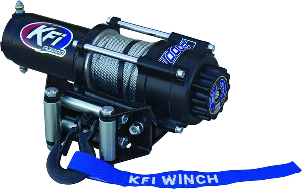 KFI A3000 3000lb ATV Winch - Heavy-Duty Water-Resistant ATV Winch with 4-Hole Mounting