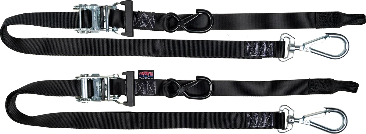 POWERTYE - 30572-SB - 1 1/2 in. Fat Straps w/ soft tie and swivel secure hook
